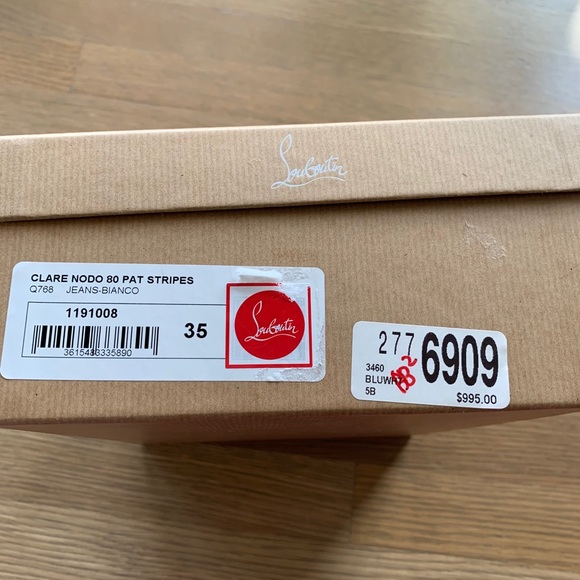 SOLD Christian Louboutin Clare Nodo Striped Side-Bow - Picture 12 of 12